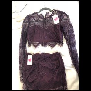 Latiste lace top and bottom